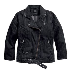 Harley-Davidson | Women's Slim Fit Denim Biker Casual Jacket Size M